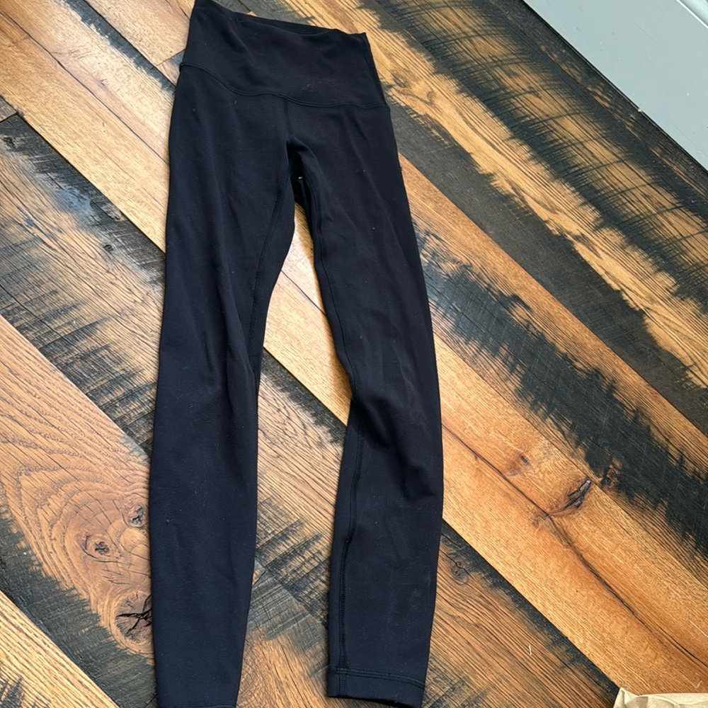 Lululemon black leggings size 0